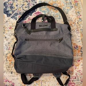 TUMI Grey Convertible Shoulder Bag/ Backpack / Computer Bag